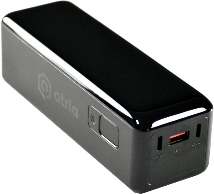 Повербанк Atria WPD-160S 30000mAh 160W USB-C Black
